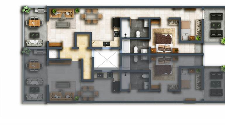 Tarxien, currently under construction,2 bedroom  4th floor Penthouse + 2 Terrace 