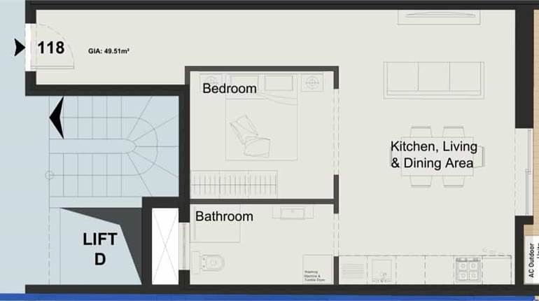 Paola 1 Bedroom Apartment 
