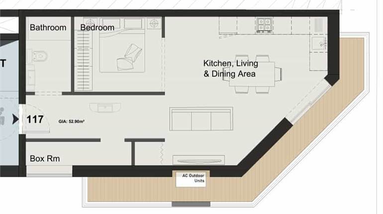 Paola - 1st Floor 1 Bedroom Apartment 