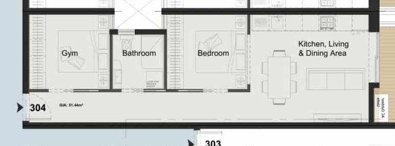 Paola - 2 Bedroom Apartment in Shell Form 