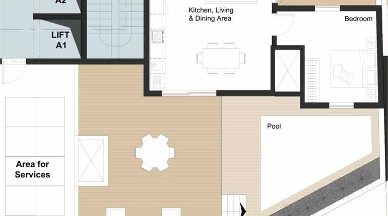 Paola - 3 Bedroom Penthouse On Plan + Pool