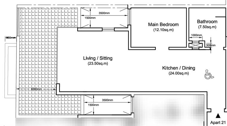 Mellieha - 4th Floor 1 Bedroom Finished Penthouse + Optional Garage