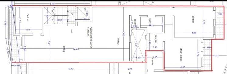 Mosta - 3 Bedroom First Floor Finished Apartment 