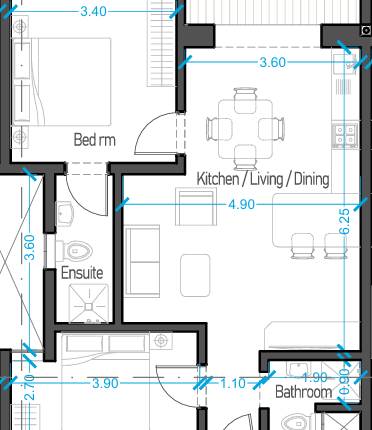 Fgura - 2 Bedroom Apartment On Plan 