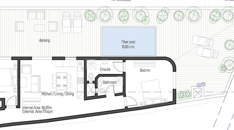Fgura - 1 Bedroom Corner Penthouse Wtih Pool 