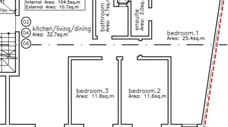 Mqabba - 3 Bedroom Finished 3rd Floor Apartment On Plan 