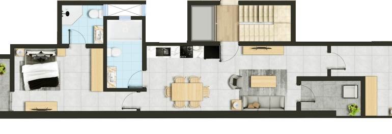Fgura - 2 Bedroom Finished 2nd Floor Apartment On Plan 