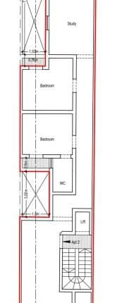 Fgura - 2 Bedroom + Study Apartment - Shell Form