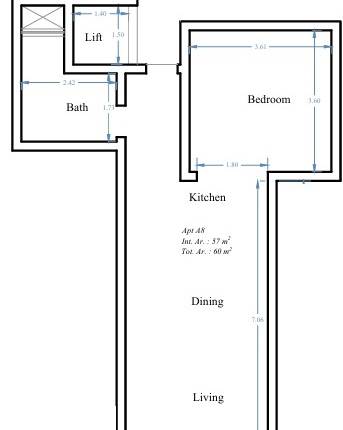 Birzebbuga - 1 Bedroom Finished 3rd Floor Apartment On Plan 