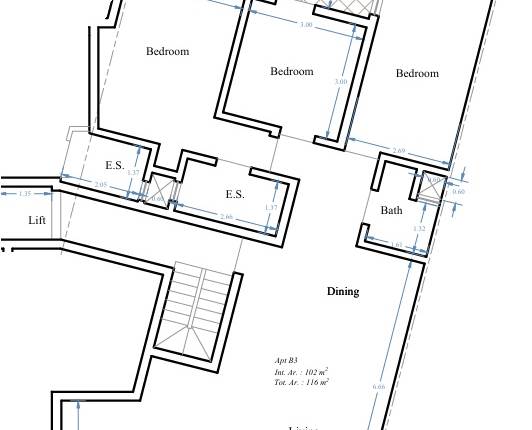 Birzebbuga - 3 Bedroom 3rd Floor Finished Apartment On Plan 