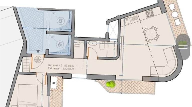 St Paul's Bay - 1 Bedroom 5 th Floor Finished Apartment On Plan 