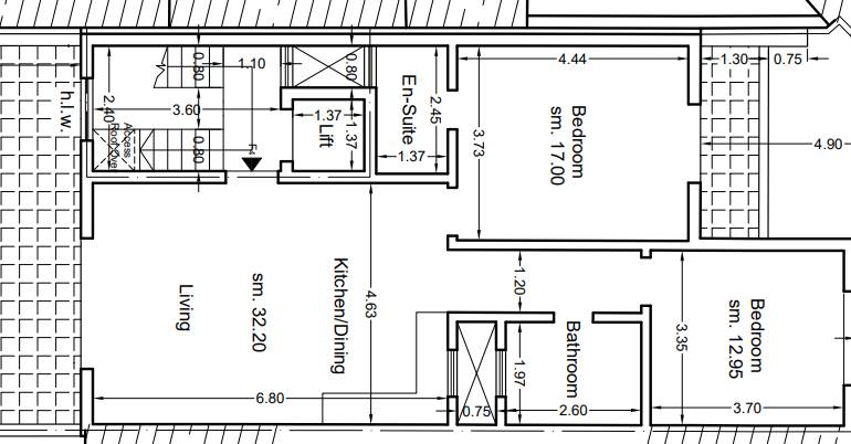 Birzebbugia – 2 Bedroom Penthouse + Full Roof + Airspace (On Plan)