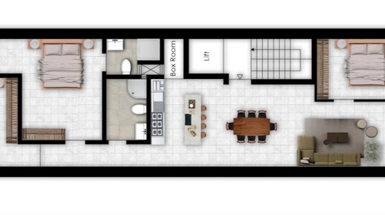 Mosta - 3 Bedroom Finished 2nd Floor Apartment On Plan 