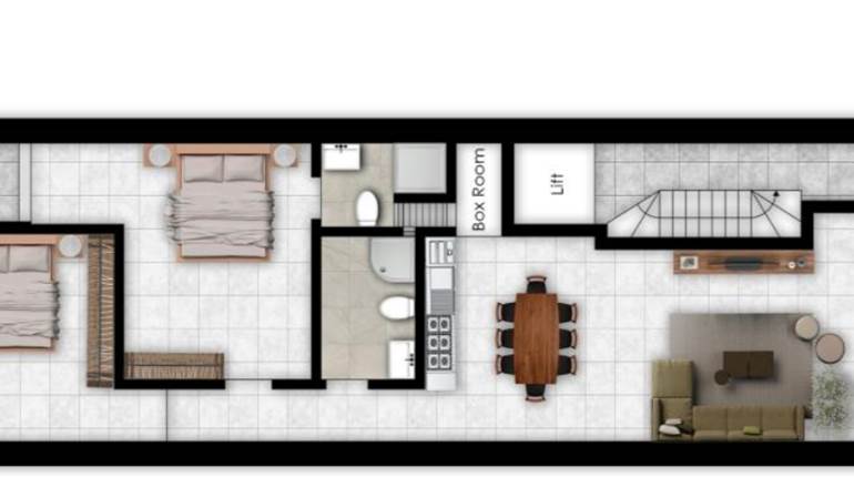 Mosta - 2 Bedroom Finished Elevated Maisonette On Plan 