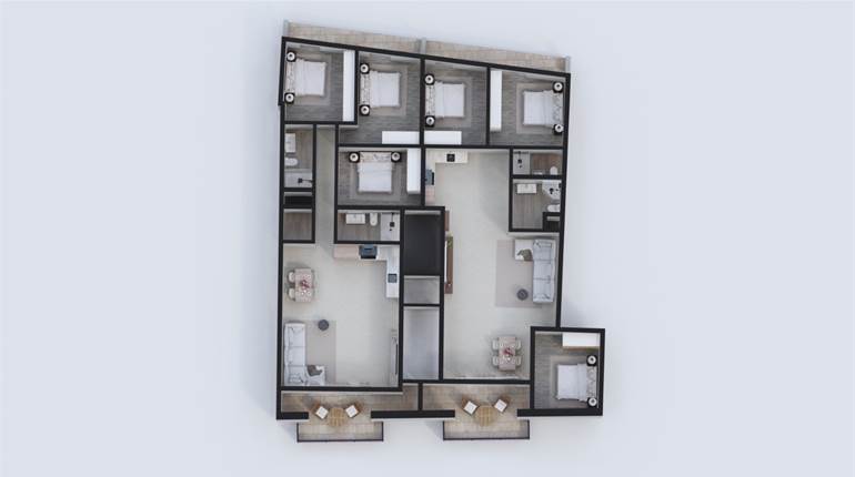 Gozo Sannat: 3 bedroom SPACIOUS SHELL APARTMENTS